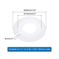 thumbnail image 2 of 5PCS Tapa de Decoración de Tubo de 4.7 a 5.5in (120-140mm) de Plástico PPR, Blanco, 2 of 6