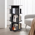 thumbnail image 2 of 360° Rotating Bookshelf 3 Tiers Standing Bookcase Small Corner Bookcase, 2 of 15