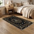 thumbnail image 2 of ODIKA 5'x7' Ultra-Soft Area Rug, Tarot Emblem With Gothic Celestial Star Motifs Snake Vintage Refined Structured None Washable, Bare feet friendly, Silk-Touch for Bedroom Home office, 2 of 7