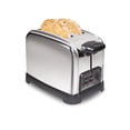 thumbnail image 1 of Hamilton Beach Retro Toaster with Wide Slots, Sure-Toast Technology, Bagel & Defrost Settings, Auto Boost to Lift Smaller Breads, 2 Slice, Polished S, 1 of 8