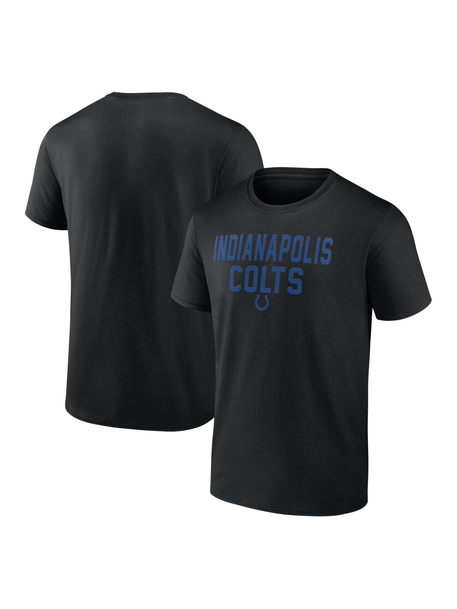 NFL Indianapolis Colts Men's Cotton Black Short Sleeve T-Shirt