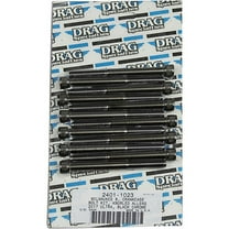 Drag Specialties M-Eight Bolt Kit M8 Crankcase Black/Chrome Knurled 2401-1023