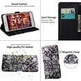 thumbnail image 3 of Wallet Case for Google Pixel 6 Pro, Colorful Painted Premium PU Leather Cute Flip Cover with Card Holder & Kickstand Phone Case for Google Pixel 6 Pro Black Lace, 3 of 14