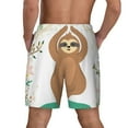 thumbnail image 3 of Kdxio Cute Sloth In Yoga Pose Tree Print Men'S Swim Trunks With Compression Liner 7 Inch Inseam Quick Dry Swim Shorts, 3 of 7