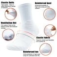 thumbnail image 2 of LWFBDTK Men’s Ankle Socks, Low Cut Breathable Cushioned Casual Socks, 6/12 Pairs White (Size 9.5-14.5), 2 of 6