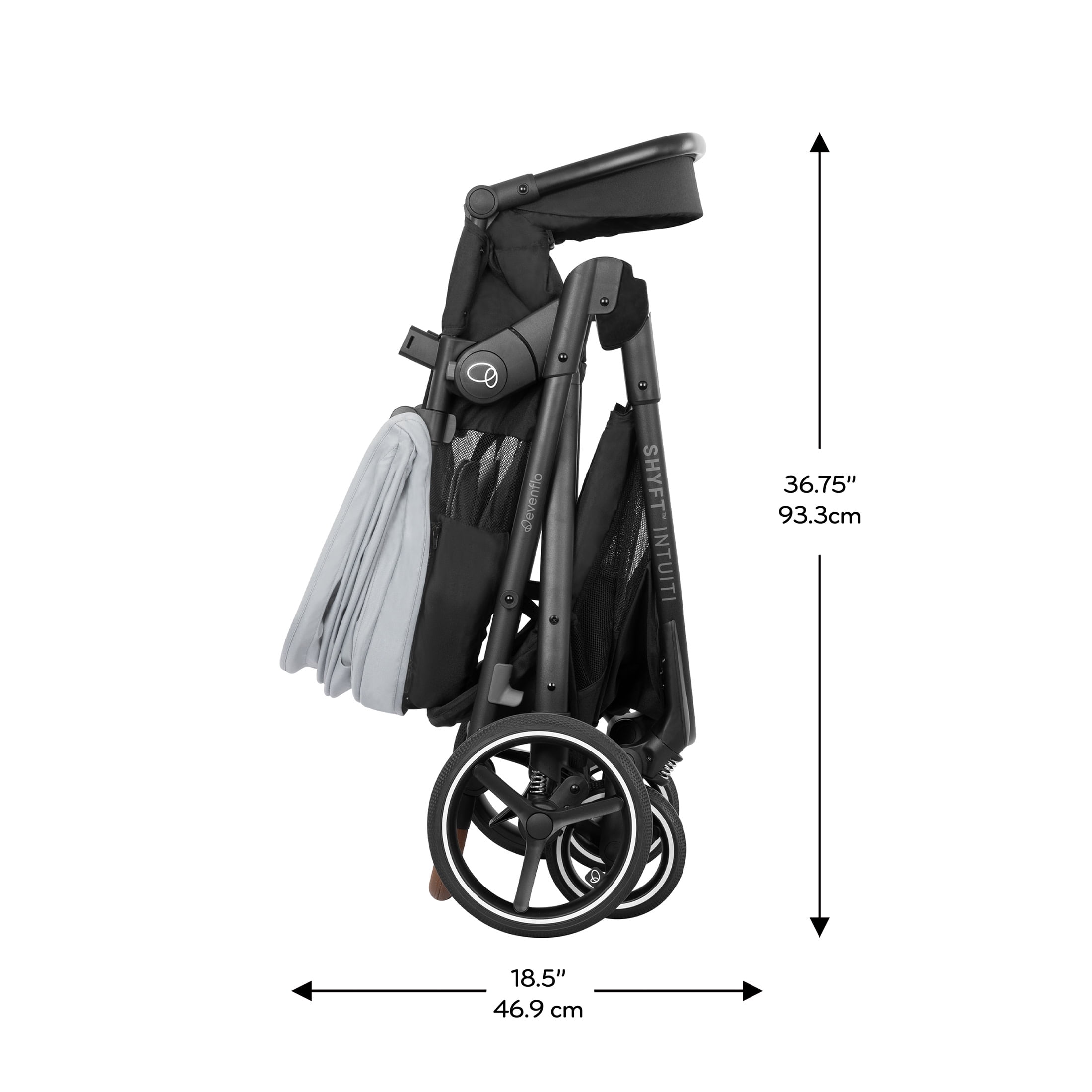 Evenflo Shyft Intuiti Travel System Featuring LiteMax NXT Preemie and Infant Car Seat with SensorySoothe