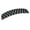Black with white crisscross, variant on French Amie Long Rectangle Handmade Large Hair Barrette Clip for Women N Girls