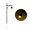 Black-Warm White, variant on Model Garden Street Light Lamps Warm Light Post Lamp Railway Track Light Layout