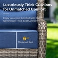 thumbnail image 5 of Jentlehouse Outdoor Patio Furniture Set,Outdoor Swivel Rocker Chair with Ottomans & Side Table,Rattan Conversation Set for Balcony Garden Porch, 5 of 12