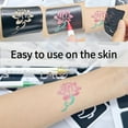 thumbnail image 6 of Temporary Tattoo Pens with Tattoo Stencils for Kids and Adults, Fake Tattoos Kit,Face Body Tattoo Paint Markers for Men Women Teen Girls Trendy Stuff, Gifts for Teenage Boys Kids Or Adult, 6 of 8