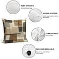 thumbnail image 3 of Brown And Grey Abstract Art Artwork Pillow Covers,Brown And Grey Abstract Art Artwork Throw Pillow Covers 20"×20" ,Living Room Sofa Couch Pillow Covers,Decorative Pillow Covers, 3 of 7