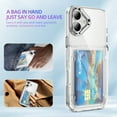 thumbnail image 6 of for iPhone 16 Plus Case Wallet Clear, with Credit Card Holder ID Card Slot Drop Protection Shockproof Anti-Scratch Transparent Cover for Women Men for iPhone 16 Plus, Clear, 6 of 8