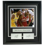 Kobe Bryant & Michael Jordan Framed 8x10 Photo w/ Laser Engraved Signatures