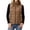 Brown, variant on Sevevn Women's Quilted Puffer Sleeveless Vest Stand Collar Zip‑Up Lightweight Padded Gilet with Zipper Pockets Fall Winter Outerwear Wine L