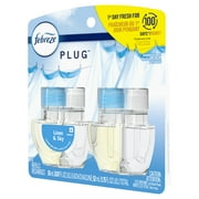 Febreze Plug In Air Freshener, Odor-Fighting Scented Oil Refill, Linen & Sky, 2 Refills