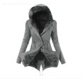 thumbnail image 1 of Abrigo de algodón de otoño e invierno, abrigo ajustado con cremallera cálido, abrigo adelgazante de moda para mujer, 1 of 6