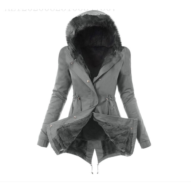 Abrigo de algodón de otoño e invierno, abrigo ajustado con cremallera cálido, abrigo adelgazante de moda para mujer