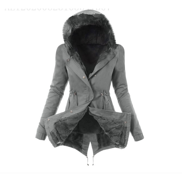 Abrigo de algodón de otoño e invierno, abrigo ajustado con cremallera cálido, abrigo adelgazante de moda para mujer