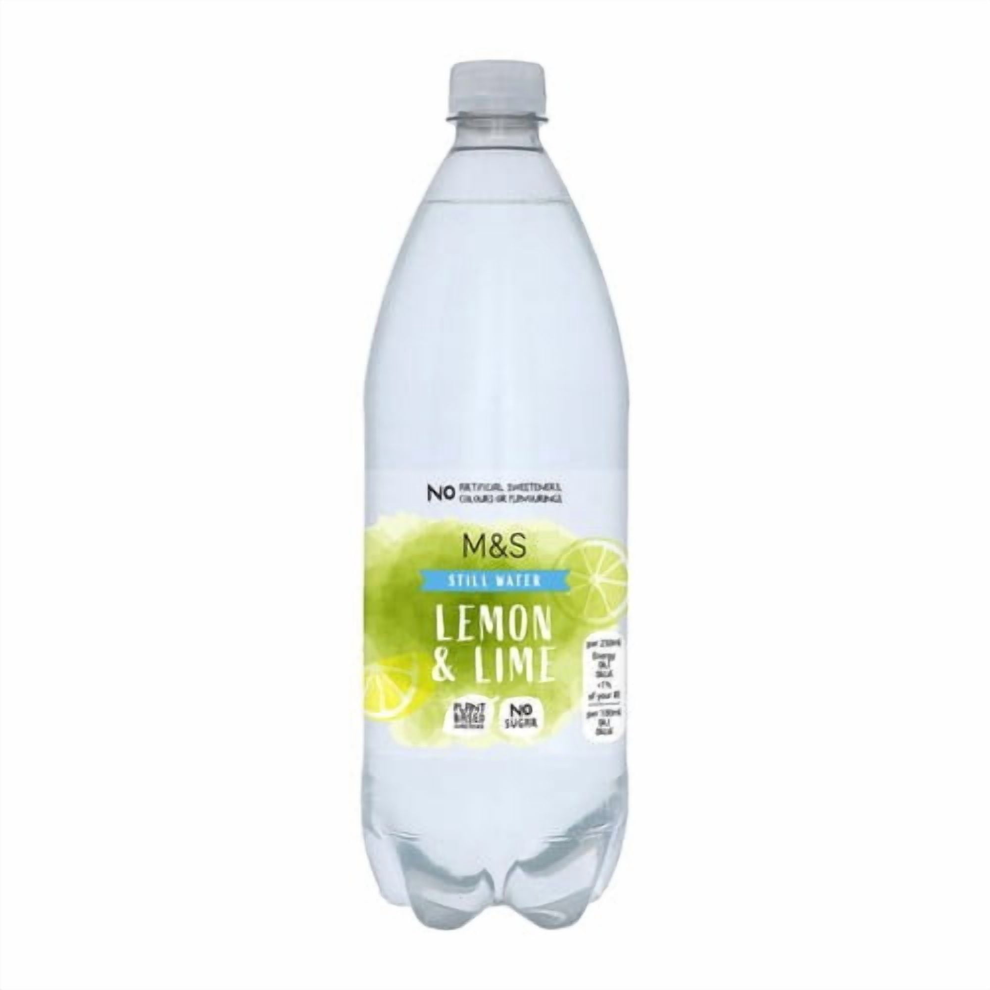 M&S Still Lemon & Lime Water 1L, British Import (Pack of 3)