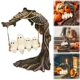 thumbnail image 2 of Swinging Shadows: on a Tree Swing Halloween Swing Ornament Cute Figurine Halloween Decor for Desktop Bookshelf, 2 of 5
