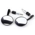 thumbnail image 3 of Motorbike Accessory,Handlebar Round Rearview Mirror Black Round Rearview Mirror Motorcycle Rearview Mirror State-of-the-Art Design, 3 of 8
