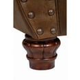 thumbnail image 4 of American Furniture Classics Sedona Brown Microfiber Loveseat with Solid Wood Frame and Nail Head Accents, 4 of 8
