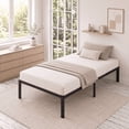 thumbnail image 6 of Aitjunz Twin Size Metal Bed Frame, 14 Inch Heavy Duty Steel Platform Bed Frame with Under Bed Storage, No Box Spring Needed, Black, 6 of 6