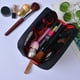 thumbnail image 4 of Wosthever Organizador de maquillaje para mujer, estuche para niñas, neceser para exteriores, neceser con cremallera, neceser de viaje, Almacenamiento y organización del hogar Negro, 4 of 6
