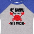 thumbnail image 4 of Inktastic Nanny Loves Me Grandson Boys or Girls Baby Bodysuit, 4 of 5
