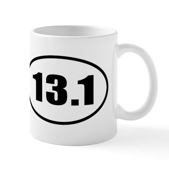 CafePress - 13.1 Half Marathon Mug - 11 oz Ceramic Mug - Novelty Coffee Tea Cup