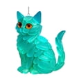thumbnail image 1 of Blue Acrylic Cat Pendant Wall Hanging Decor 2D Design With Hanging Hardware, 1 of 7