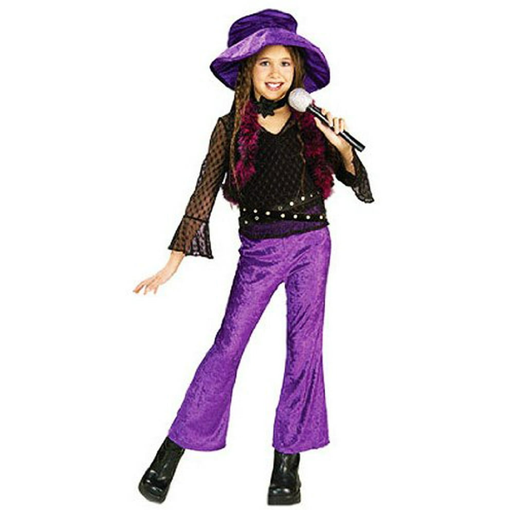 Rubies Girls 'Pop Diva' Halloween Costume, Purple, L