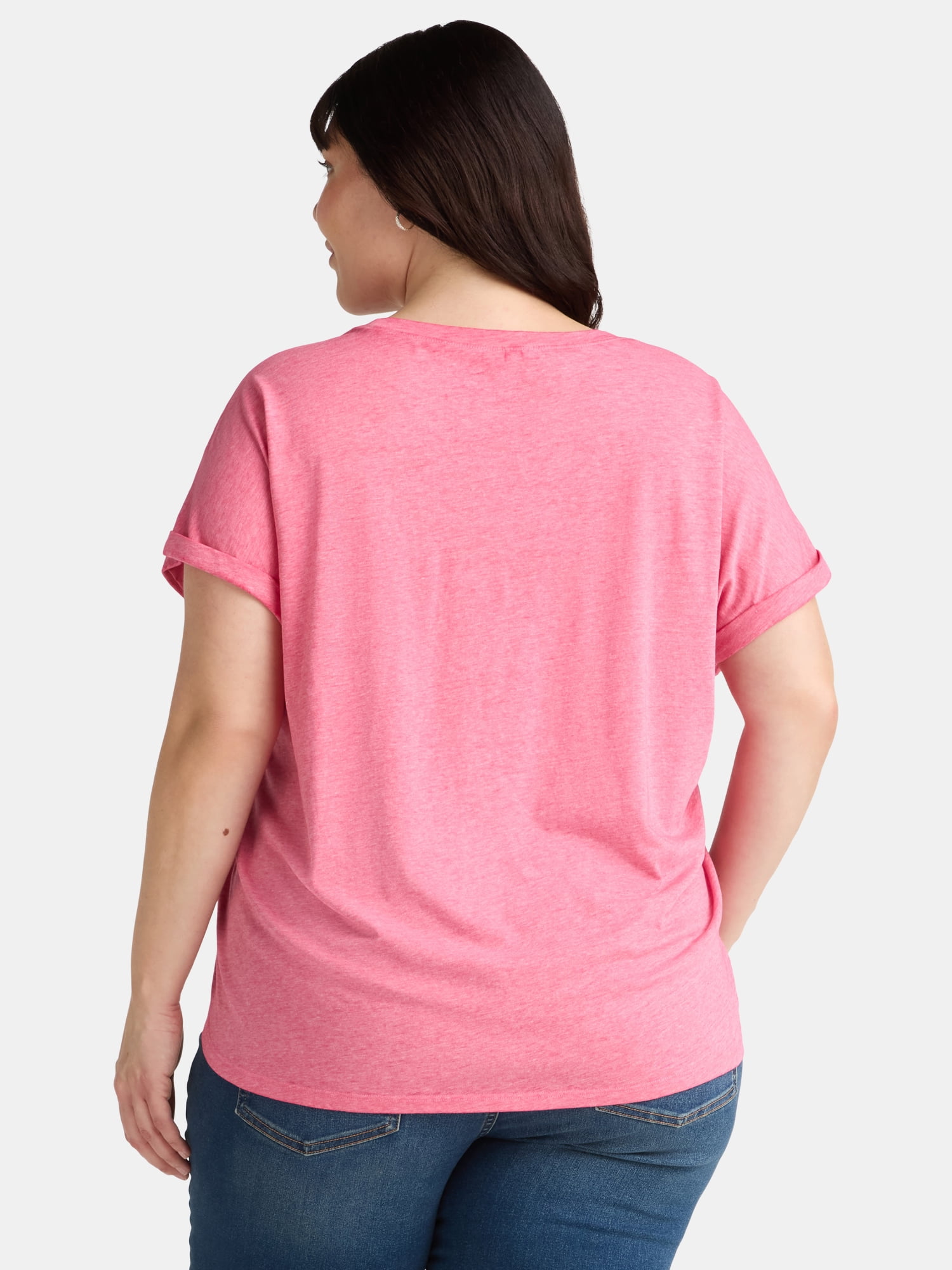 Terra & Sky Women's Plus Size David Bowie Bolt Graphic Tee, Sizes 0X-5X