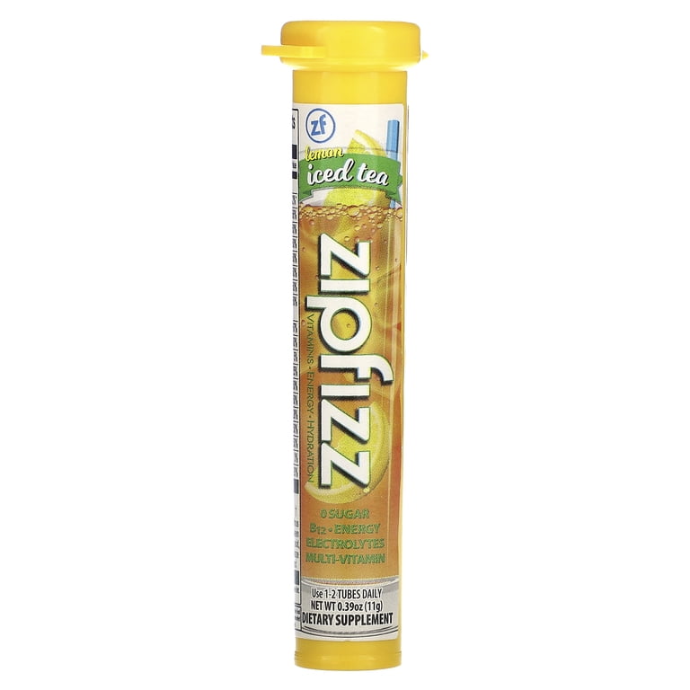 Zipfizz Healthy Energy Iced Tea Mix, Sugar Free, with B12, Lemon