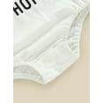 thumbnail image 6 of Aunavey Infant Baby Girls Boys Easter Outfit Oversized Short Sleeve Crewneck Romper Sweatshirt Baby Bunny Summer Jumpsuit, 6 of 8