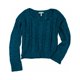 thumbnail image 1 of Suéter de punto Trenzado Aeropostale para mujer Verde extragrande, 1 of 2