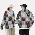 thumbnail image 3 of Rocae Cherries laid Print Breathable Sun Protection Hoodie Quick-Dry Lightweight Long Sleeve Hoodie Unisex Running Sports Shirt 3X-Large, 3 of 9