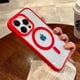thumbnail image 3 of Luxury Magsafe Magnetic Wireless Charge Clear Acrylic Case For iPhone 15 14 Plus 13 12 Mini 11 Pro Max Candy Color Bumper Cover, 3 of 5