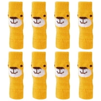 OUNONA Dog Leg Warmers Yellow Cotton Polyester Stylish Anti-Slip 2Sets