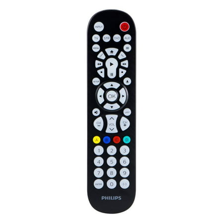 4 Device Universal Remote, Backlit, Big Buttons, Works with Smart TVs, LG, Vizio, Sony, Blu Ray, DVD, Roku, Streaming Players, Auto Scan, Pre-Programmed for Samsung.., By