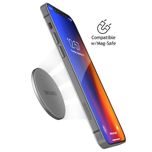 Encased Magnetic iPhone Mount Compatible with Magsafe, Sticky Holder Accessories for Wall, Car, Home, Office, Kitchen for iPhone 12/ Mini / Pro Max