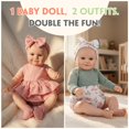 thumbnail image 2 of Muñeca Reborn Babesnug de 20 pulgadas con 2 conjuntos de ropa para niño, 2 of 9