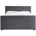 thumbnail image 3 of Meridian Furniture Dillard Grey Velvet Queen Bed, 3 of 6