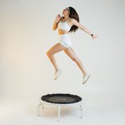 JumpSport 350 PRO Fitness Trampoline, Cardio Workout Equipment, 39 Inch, White