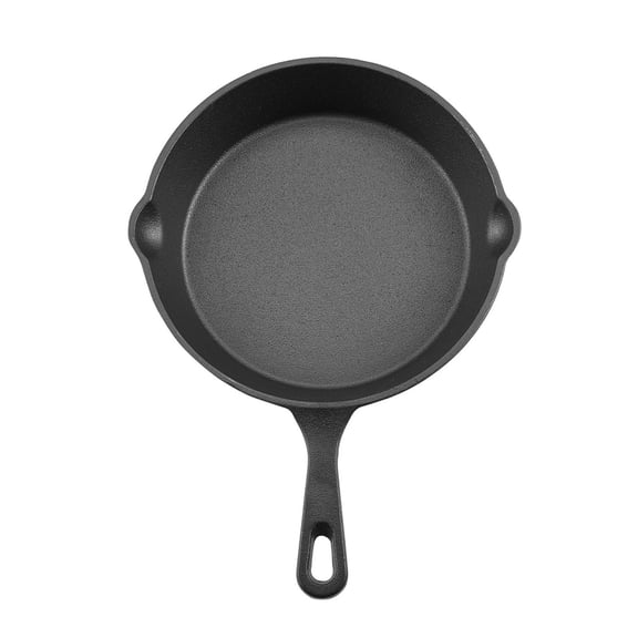 3 Piece Cast Iron Skillet Frying Pan Set 6 8 10 in Handle Pre-Seasoned Black On-Site