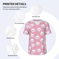 thumbnail image 3 of Zufioo Cute Cat Print Men's Baseball Short Sleeve, Moisture Wicking Button-Down Hip Hop Tee-Medium, 3 of 7