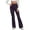 Purple, variant on Yoga Pants for Women High Waisted Lightweight Flare Workout Leggings Joggers Bell Bottom Trackpants Solid Color (Large, Coffee)