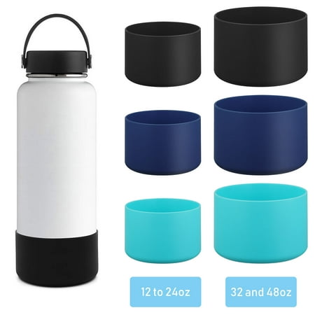 Protective Silicone Sleeve Boot for 12-42 oz Hydro Flask, TSV Sport Soft Anti-slip Water Bottle Flex