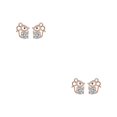 thumbnail image 4 of Jumpingount 2 pack/lot Look con estos bonitos y minimalistas pendientes de tuerca para mujer delicados pendientes de plata para mujer declaración oro rosa 1 2Conjunto, 4 of 6