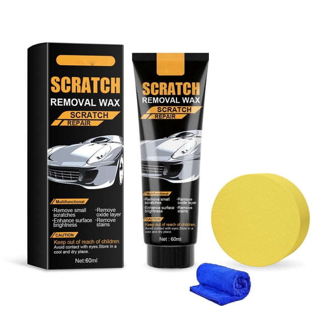 Scratch de coche 60ml | Removedor de arañazos, recubrimiento cerámico 9H para pulir | Acabado de alto brillo, oxidación y eliminación de manchas, uso universal en superficies de metal, plástico